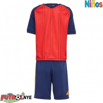 Camiseta España Primera Equipación para niños Mundial 2026 manga corta (+ pantalones cortos)